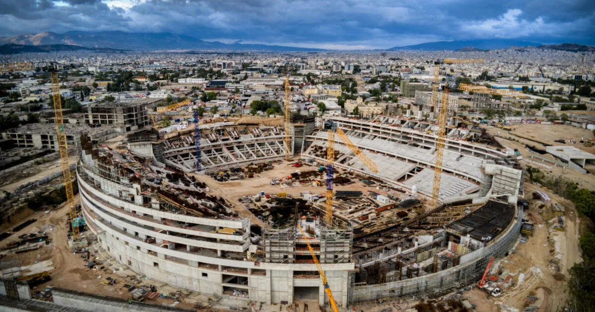 Παναθηναϊκός: Έφτασαν τα πρώτα κομμάτια στεγάστρου στον Βοτανικό