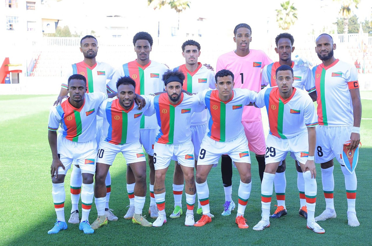 Ποδοσφαιριστές Ερυθραίας αγώνα Εσουατίνι