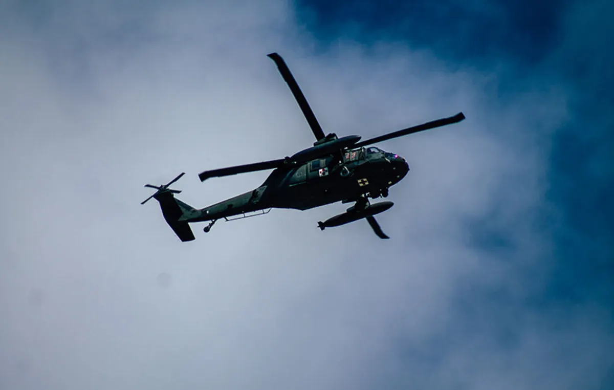 Ελικόπτερο ΑΒ-205 Πολεμικής Αεροπορίας αναγκαστική προσγείωση Κρήτη