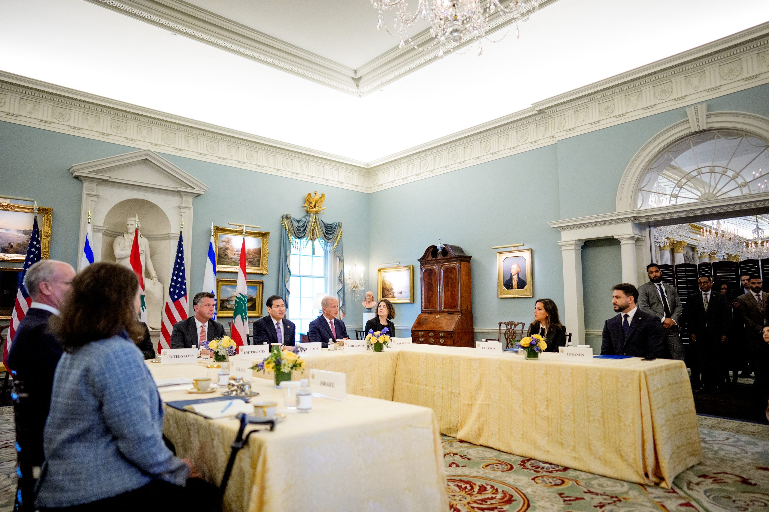 Συνάντηση εκπροσώπων ΗΠΑ Ισραήλ Λιβάνου Ουάσινγκτον