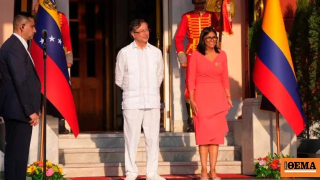 Πρόεδροι Βενεζουέλας Κολομβίας σε κοινή συνέντευξη Καράκας