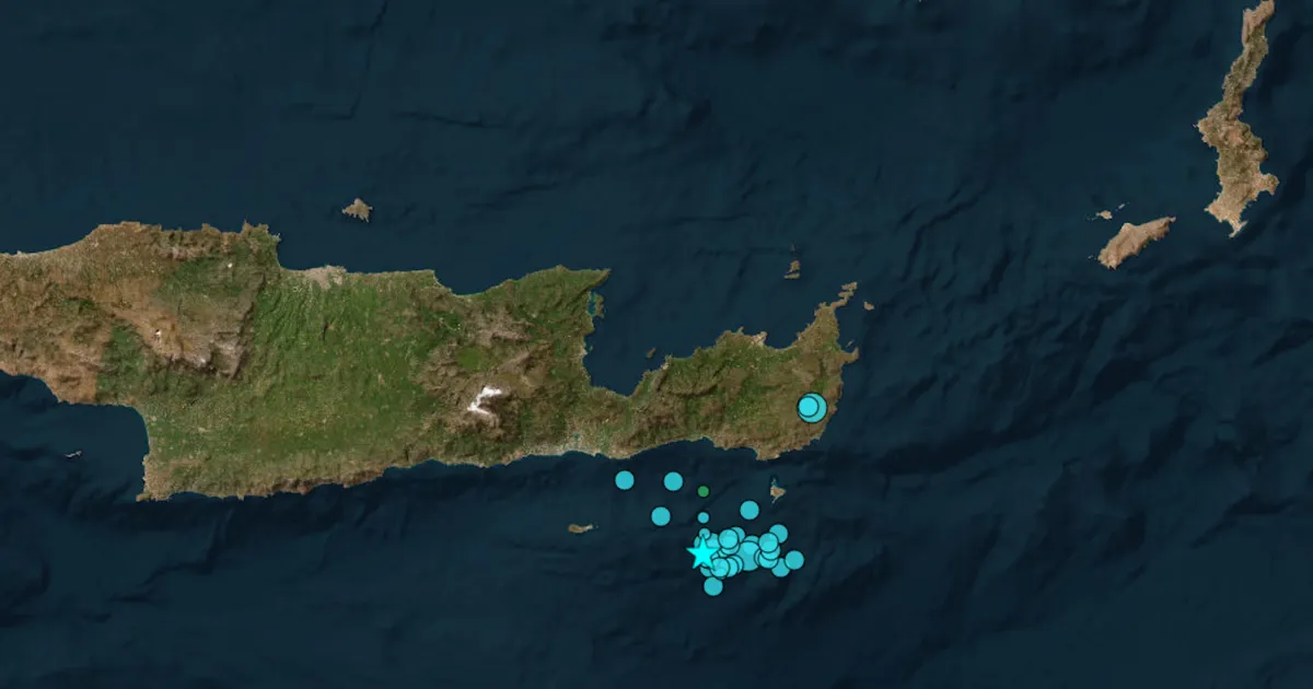 Σεισμός στο Λασίθι Κρήτης Απρίλιος 2026