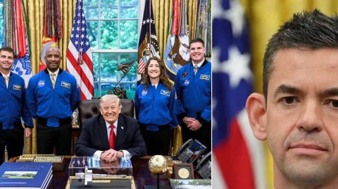 Τραμπ και πλήρωμα Artemis II στο Οβάλ Γραφείο