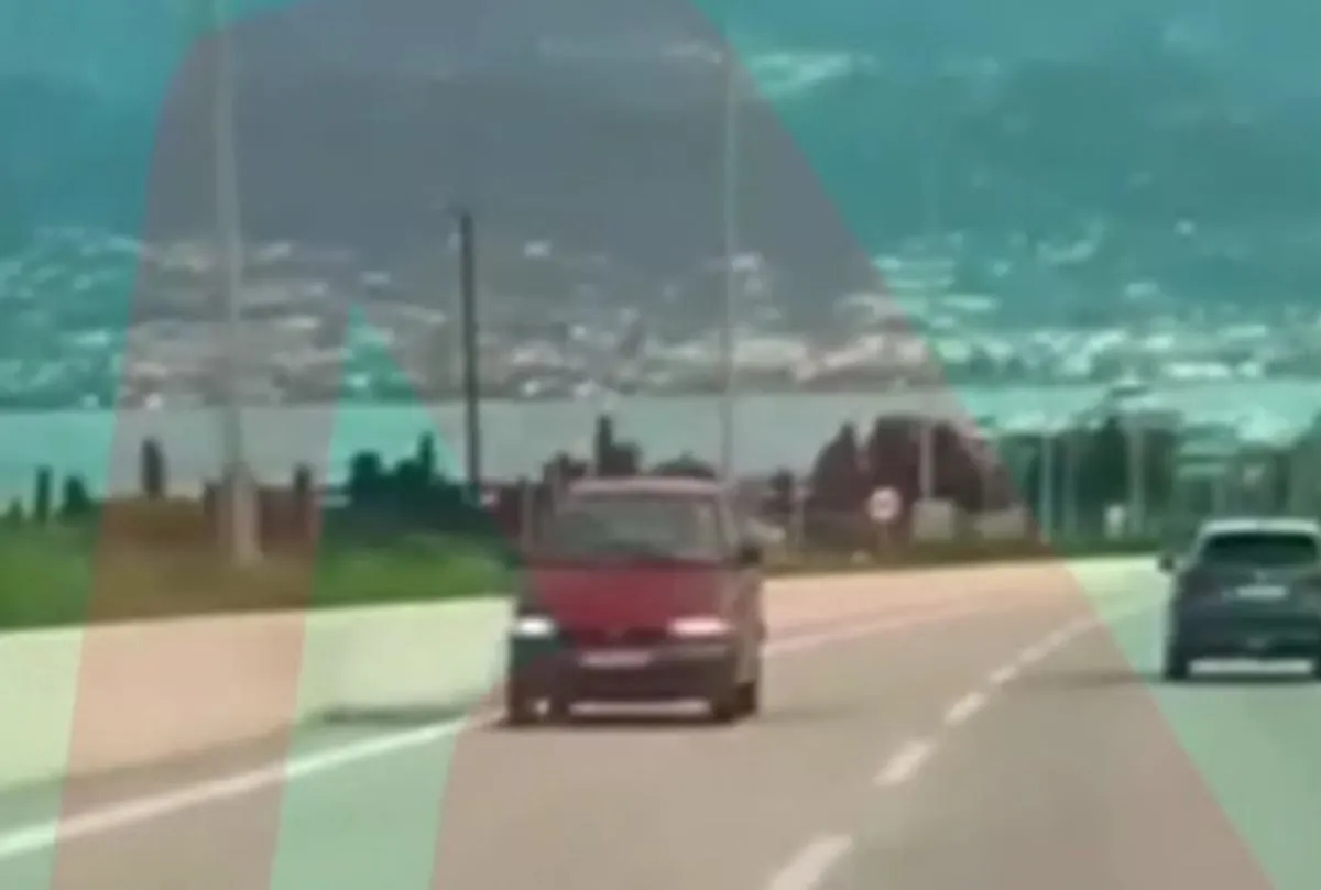 Αυτοκίνητο οδηγεί ανάποδα σε αυτοκινητόδρομο