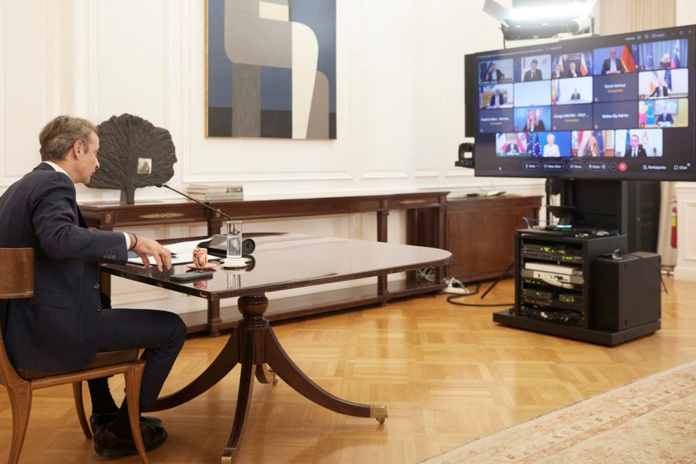 Μητσοτάκης τηλεδιάσκεψη προστασία ανηλίκων social media Ευρώπη