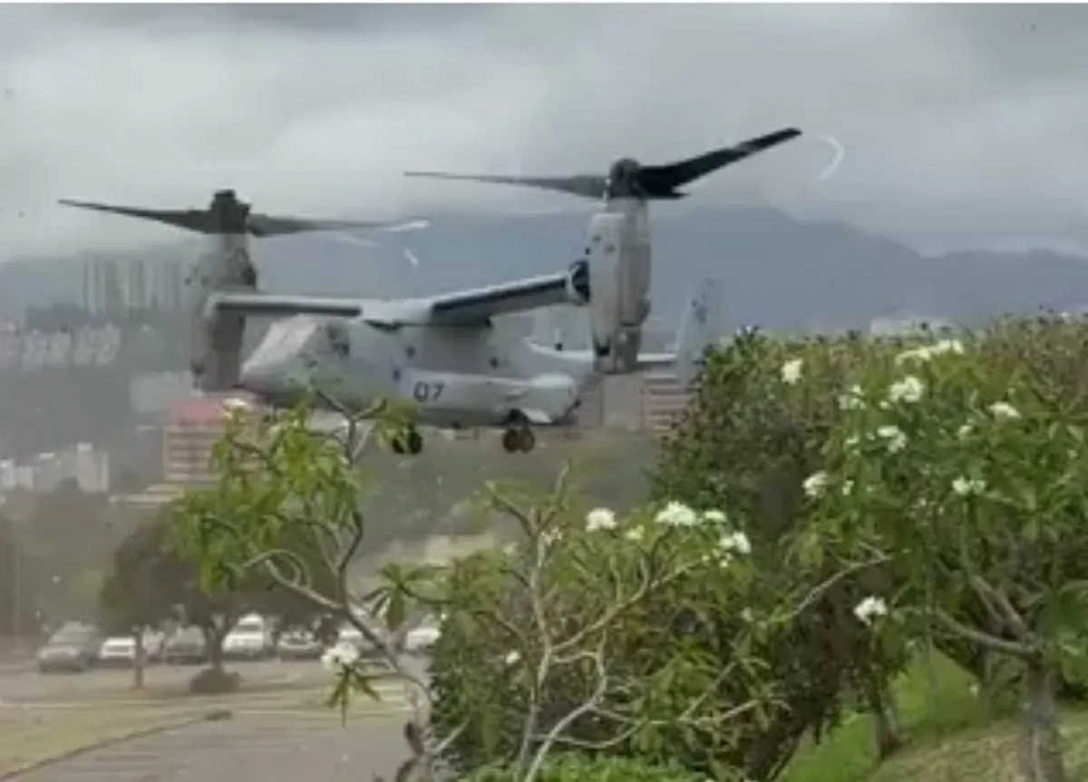 Αμερικανικά αεροσκάφη Osprey στο Καράκας Βενεζουέλα