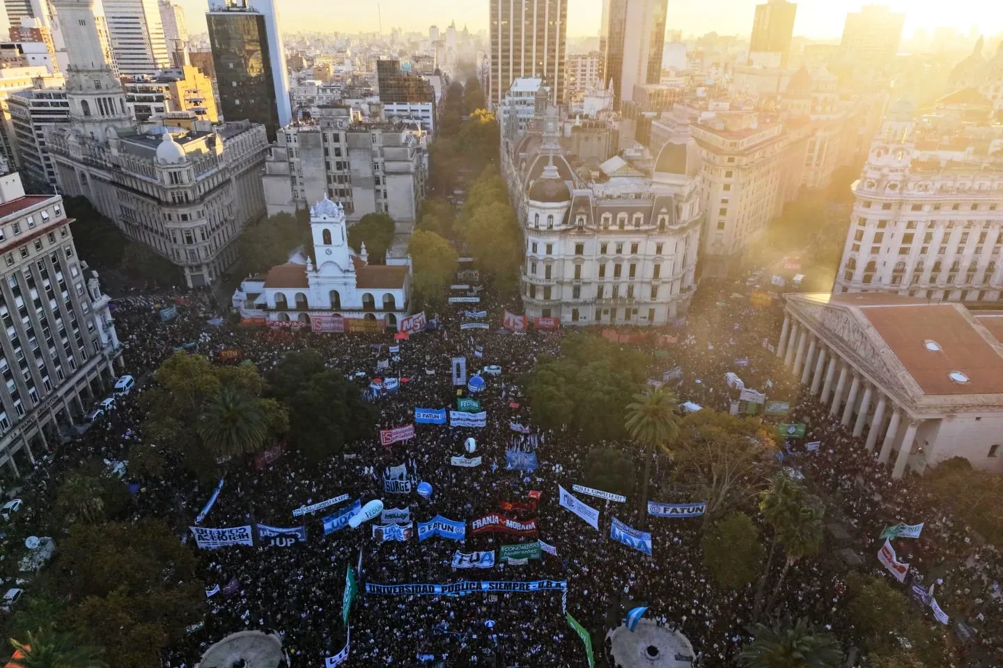 Διαδήλωση φοιτητών Μπουένος Άιρες δημόσιο πανεπιστήμιο Αργεντινή