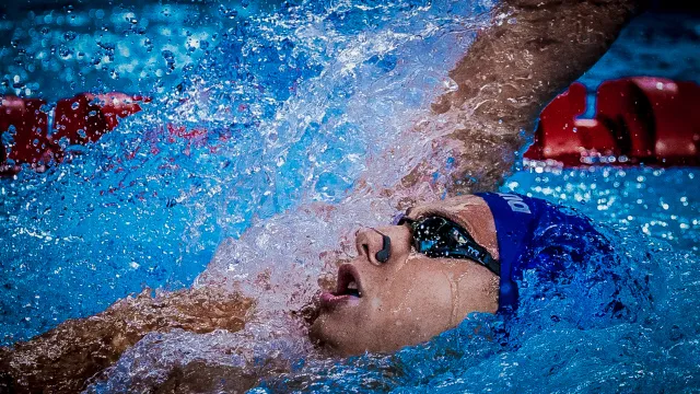 Ο Απόστολος Σίσκος κολυμπά στο Acropolis Swim Open ΟΑΚΑ