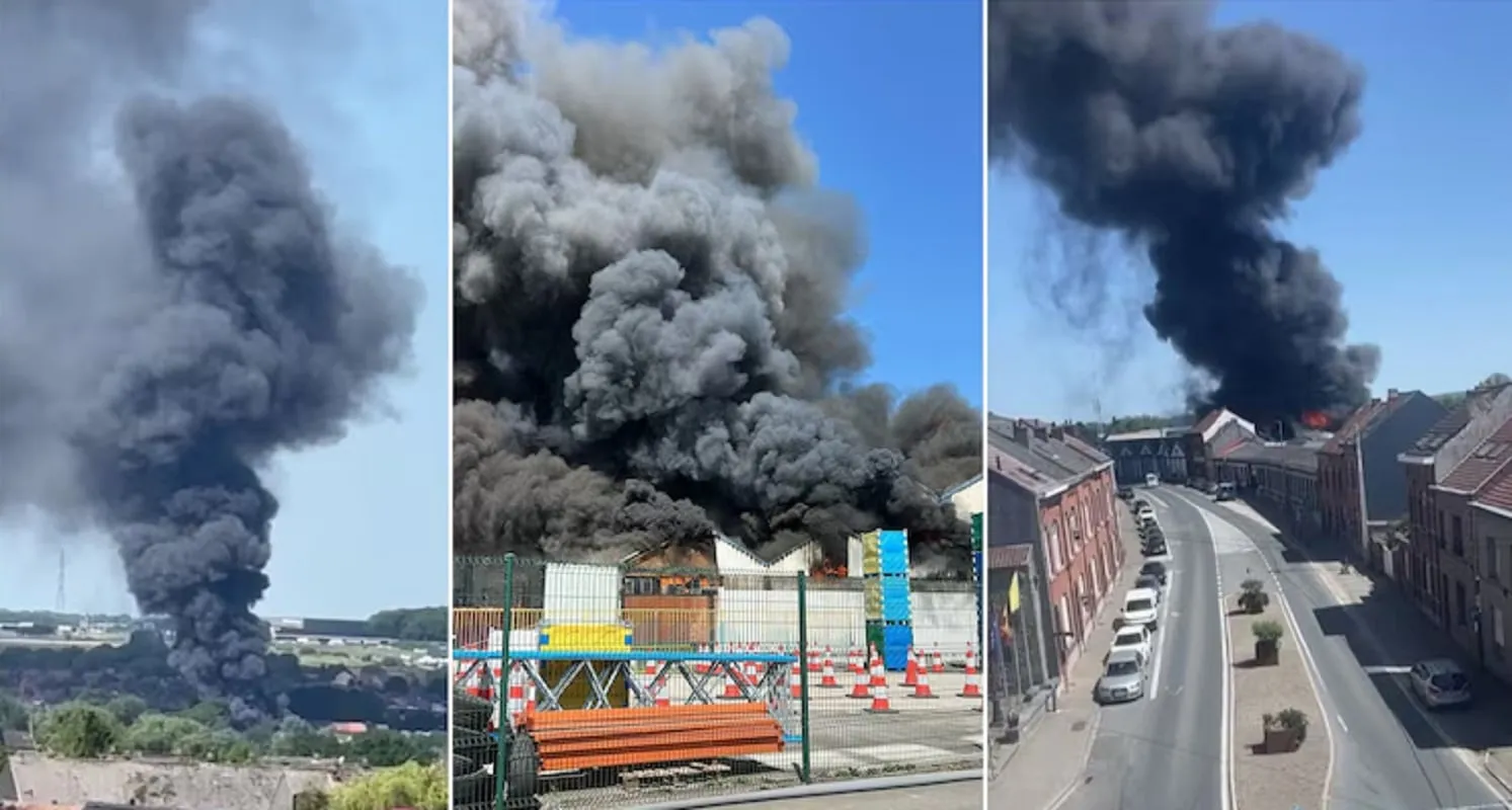 Πυρκαγιά σε αποθήκη κλωστοϋφαντουργίας Τουμπίζ Βέλγιο