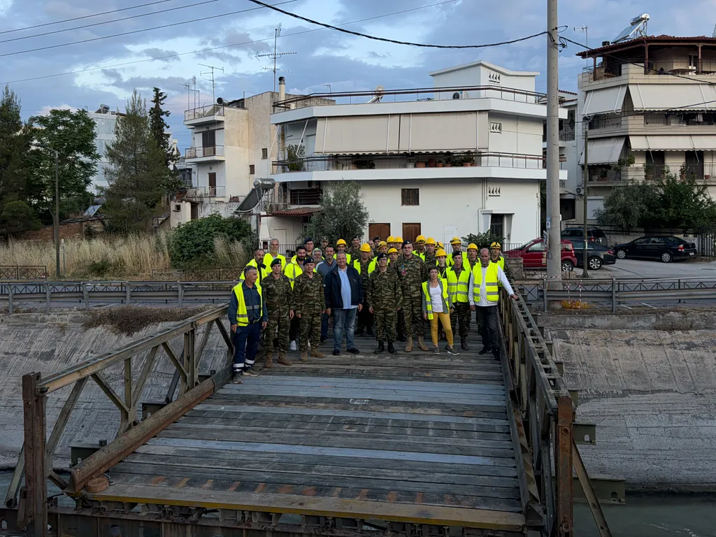 πεζογέφυρα Bailey Κηφισός Νέα Φιλαδέλφεια Ένοπλες Δυνάμεις