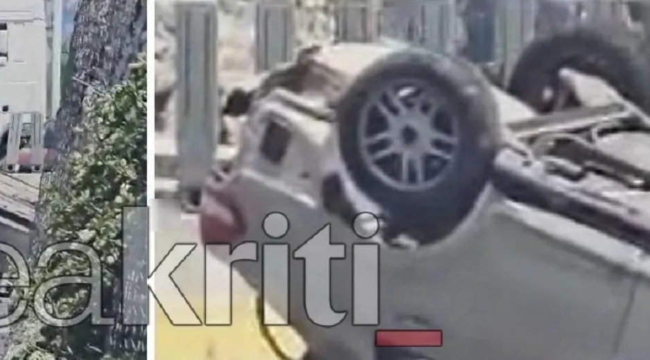 Τροχαίο ατύχημα ανατροπή αυτοκινήτου ΒΟΑΚ δρόμος