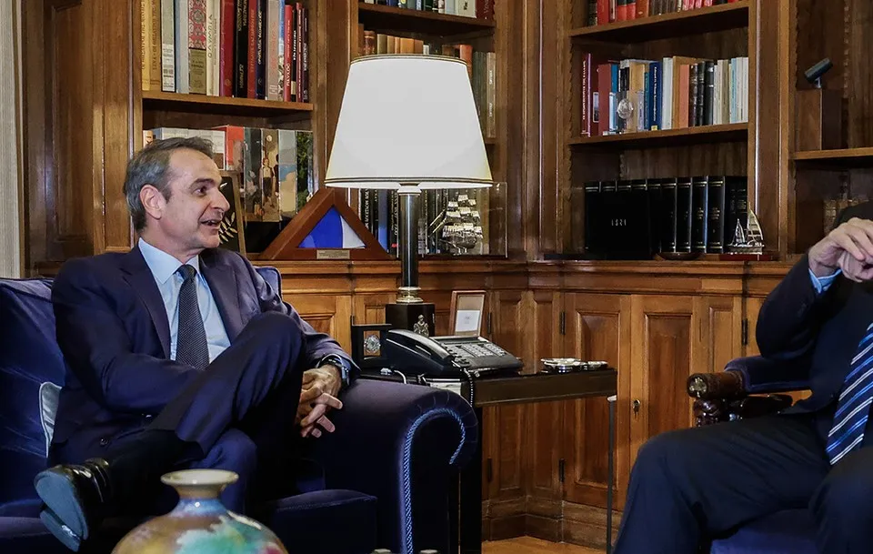 Μητσοτάκης και Τασούλας στο Προεδρικό Μέγαρο