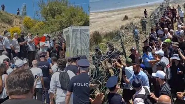 Επεισόδια διαμαρτυρία Ζβέρνετς Αλβανία παράκτια ζώνη