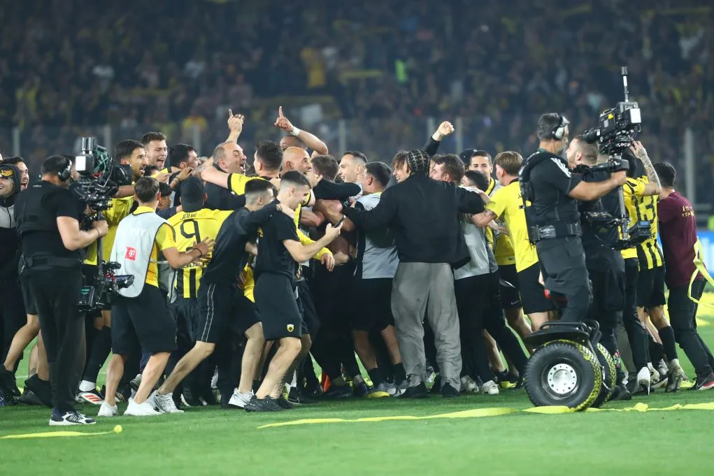 ΑΕΚ φιέστα 14ο πρωτάθλημα Νέα Φιλαδέλφεια ALLWYN Arena