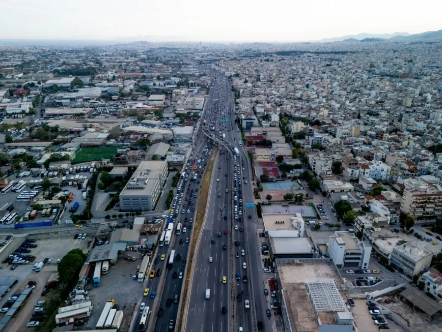 καραμπόλα πέντε οχημάτων Λεωφόρος Κηφισού
