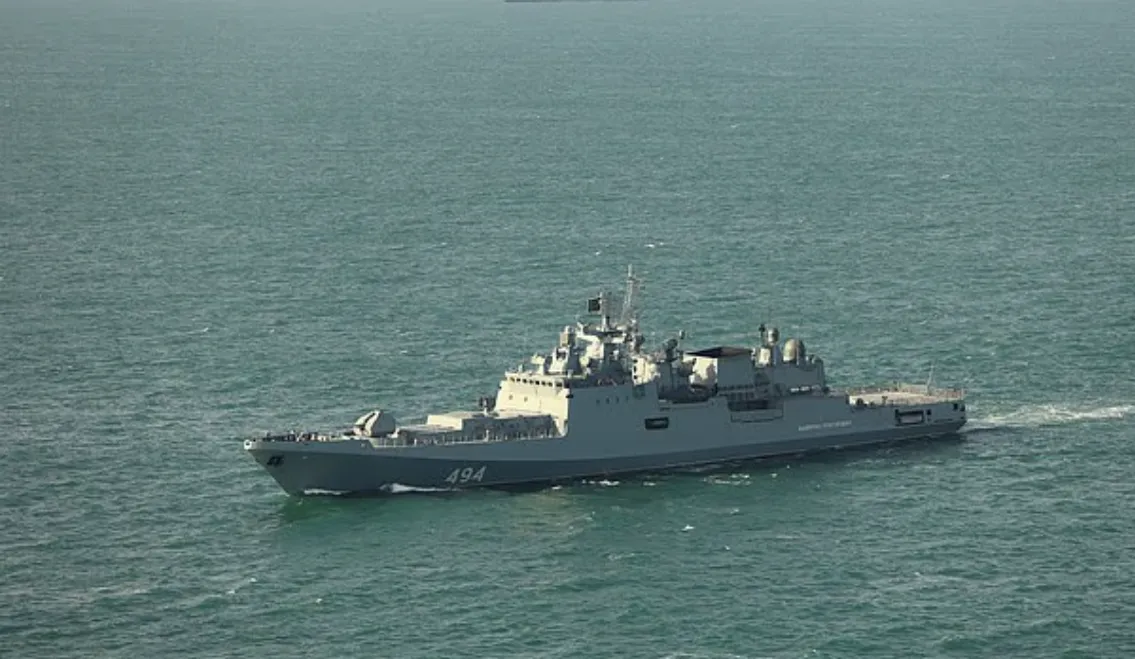 Ρωσική φρεγάτα Admiral Grigorovich στη Μάγχη