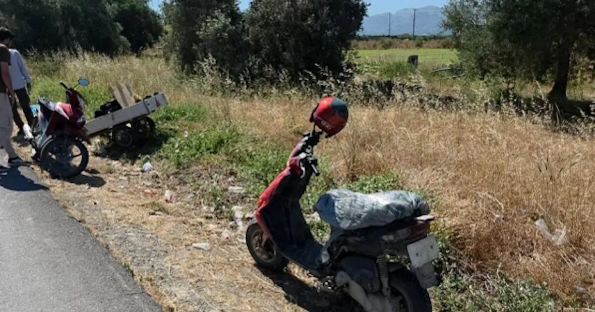 Τροχαίο ατύχημα με δίκυκλα στη Μεσαρά Κρήτης
