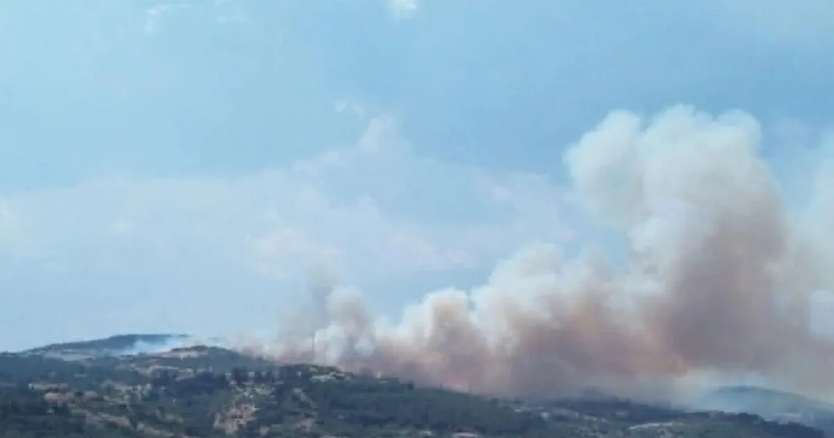 Πυρκαγιά στο Δερβένι Ωραιοκάστρου Θεσσαλονίκης