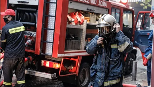 φωτιά υπόγειο γκαράζ Αγία Παρασκευή οδός Ειρήνης