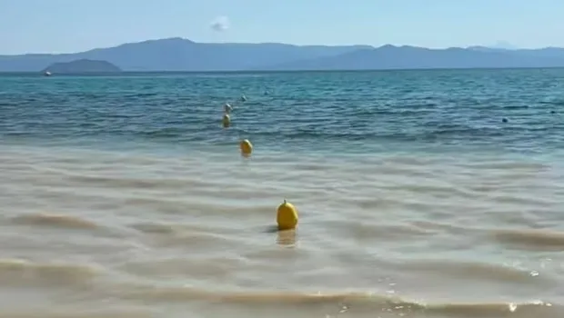 Παραλία Ακρωτήρι Πευκοχώρι Χαλκιδική απαγόρευση κολύμβησης λυμάτα