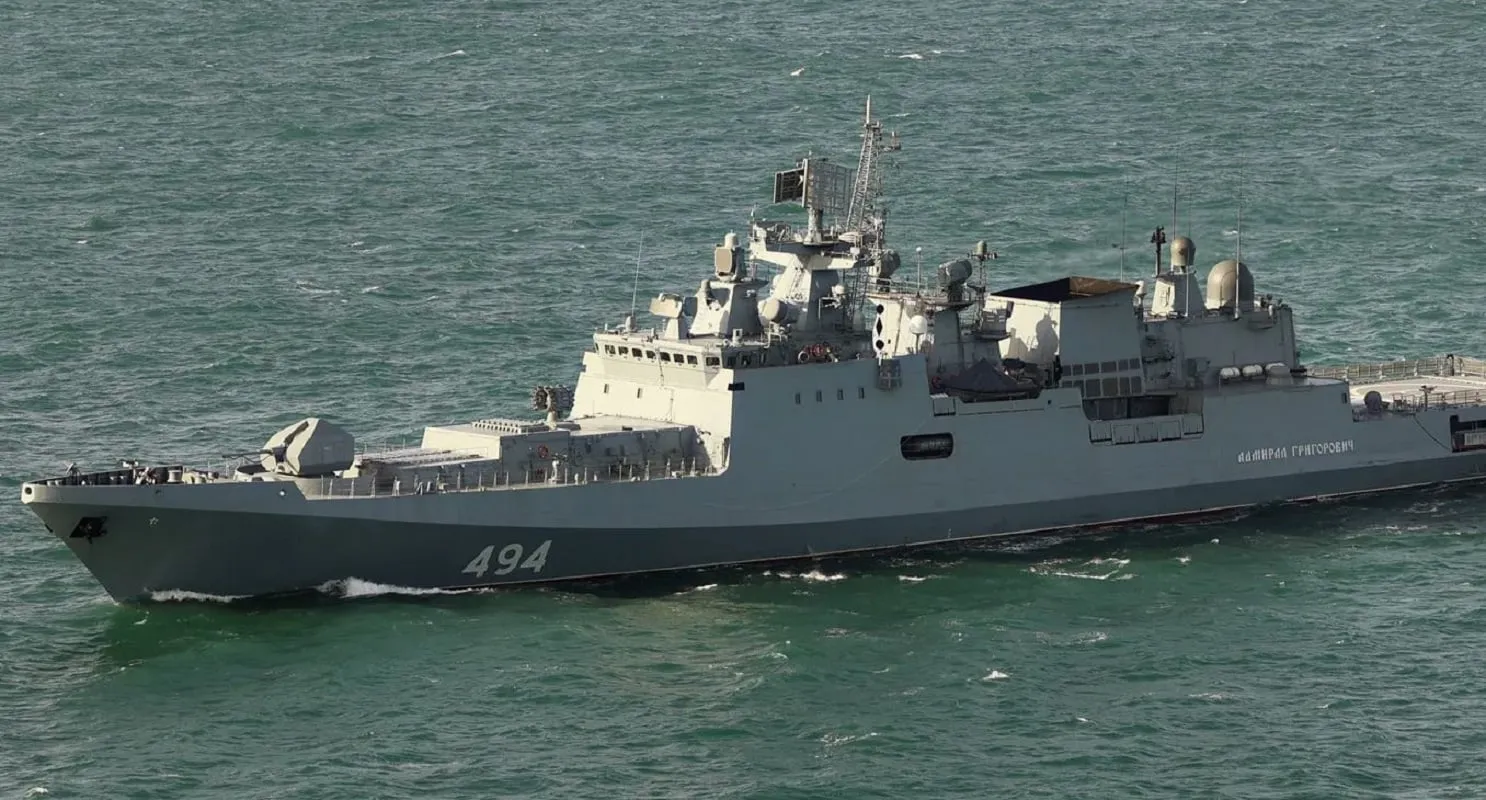 Ρωσική φρεγάτα Admiral Grigorovich στη Μάγχη