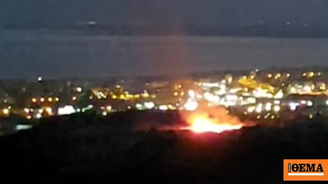 Πυρκαγιά σε ξερά χόρτα στην Πυλαία Θεσσαλονίκης