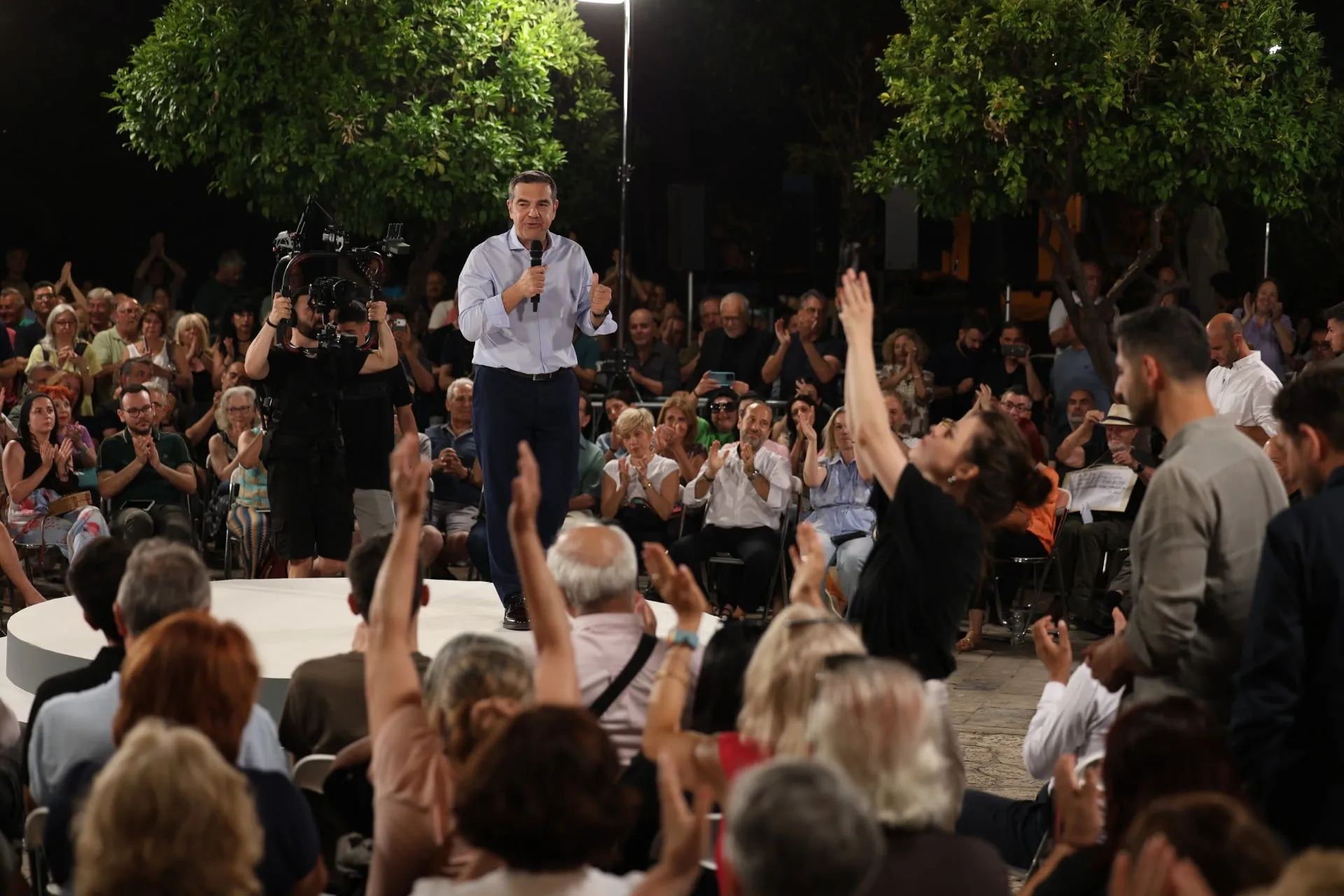 Αλέξης Τσίπρας ομιλία ΕΛΑΣ Νίκαια εκλογές