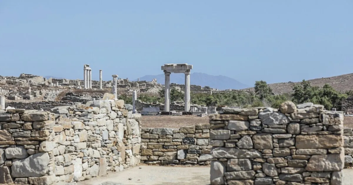 Αρχαία Δήλος Κυκλάδες θάλασσα κλιματική αλλαγή