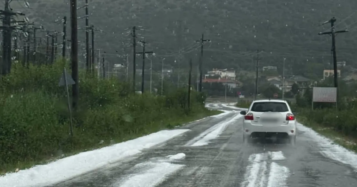 χαλάζι στο λεκανοπέδιο Ιωαννίνων Ιούνιος 2026