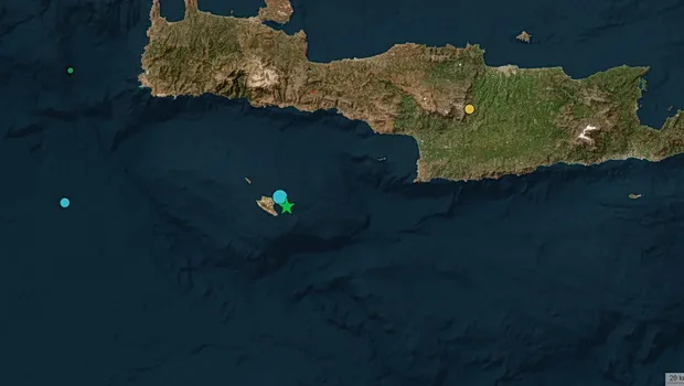 σεισμός ανοιχτά Γαύδου Κρήτη σεισμικές δονήσεις Ρίχτερ