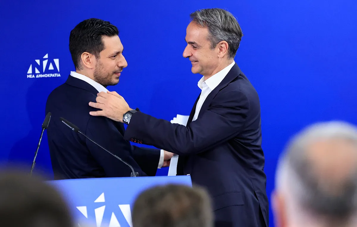 Μητσοτάκης ομιλεί στην Πολιτική Επιτροπή ΝΔ Μοσχάτο 2026
