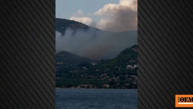 Φωτιά στη Λίμνη Βουλιαγμένης Λουτράκι Κορινθία