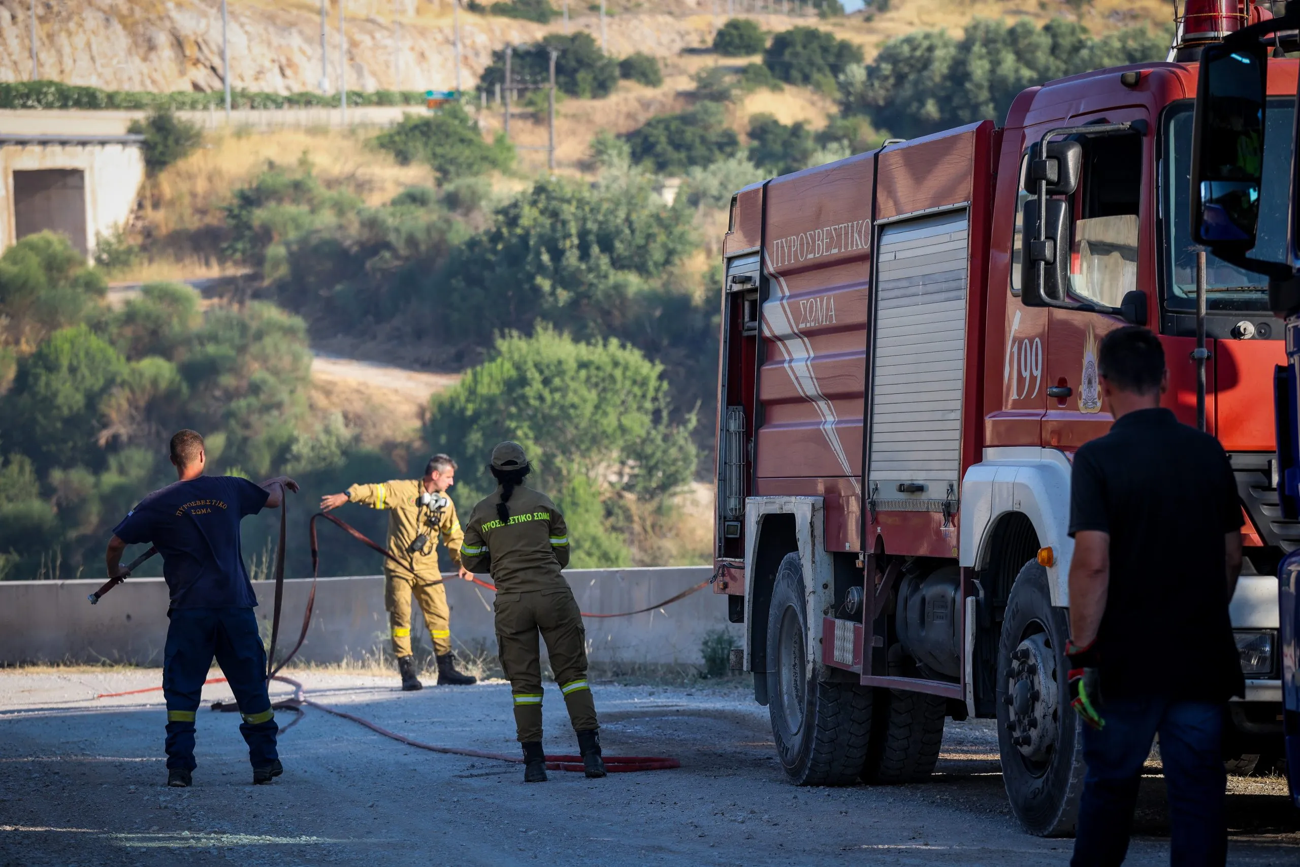 πυρκαγιά αγροτοδασική έκταση Βρία Κατερίνης Πιερία