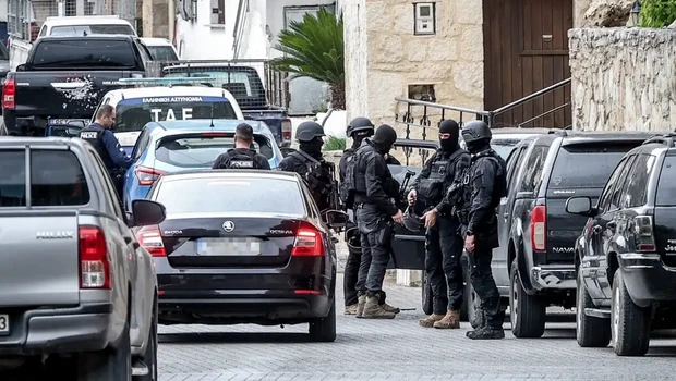 σκηνή ένοπλης συμπλοκής στα Βορίζια Ηρακλείου Κρήτης