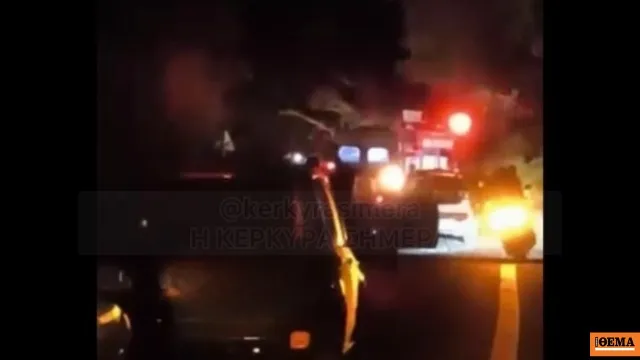 Ξεριζωμένα δέντρα στην Κέρκυρα μετά από ισχυρό μπουρίνι