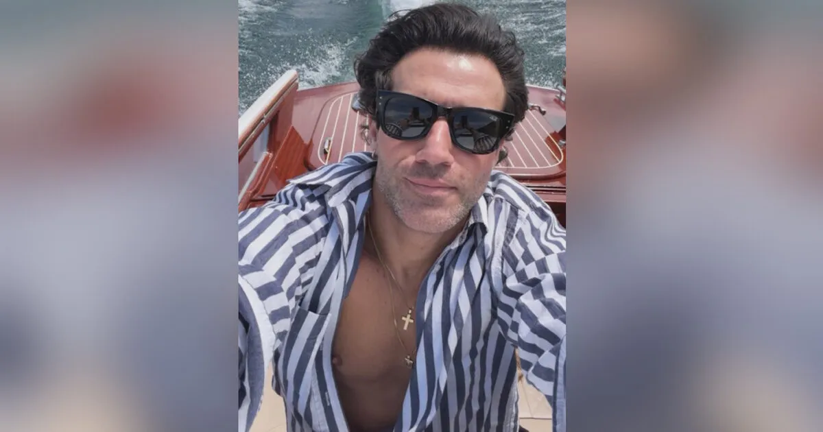 Ο Πέτρος Ιακωβίδης σε βαρκάδα στη λίμνη Κόμο