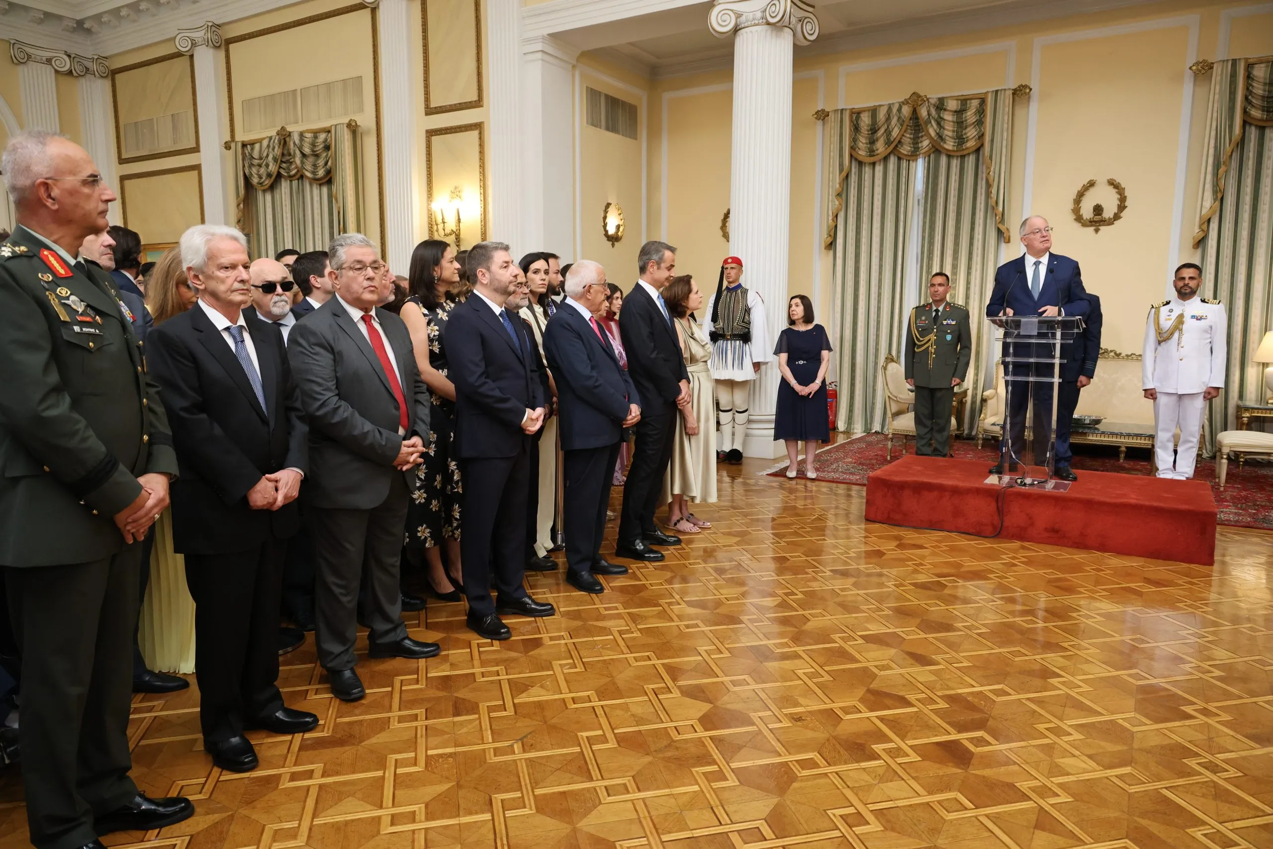 Ο Κωνσταντίνος Τασούλας στη δεξίωση για τα 52 χρόνια Δημοκρατίας