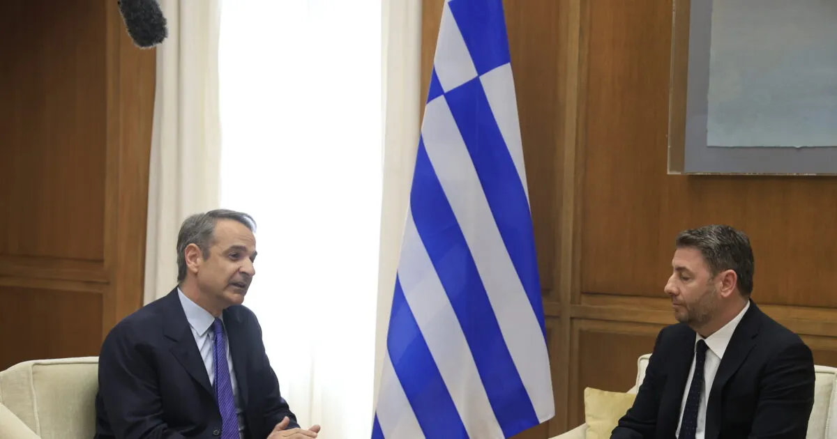 Ο Νίκος Ανδρουλάκης σε συνέντευξη Τύπου του ΠΑΣΟΚ