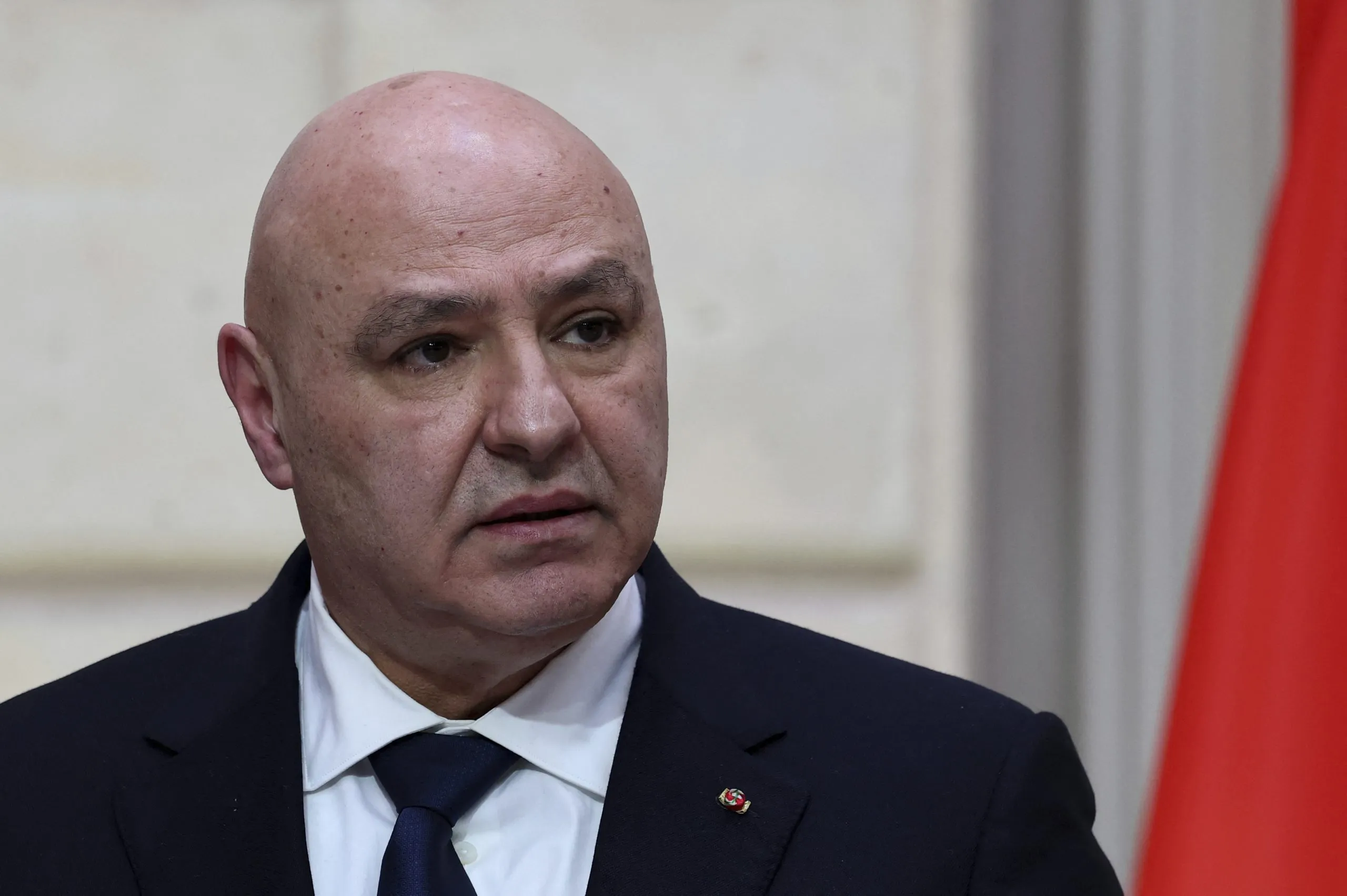 Ο πρόεδρος του Λιβάνου Ζοζέφ Αούν σε επίσημη εμφάνιση