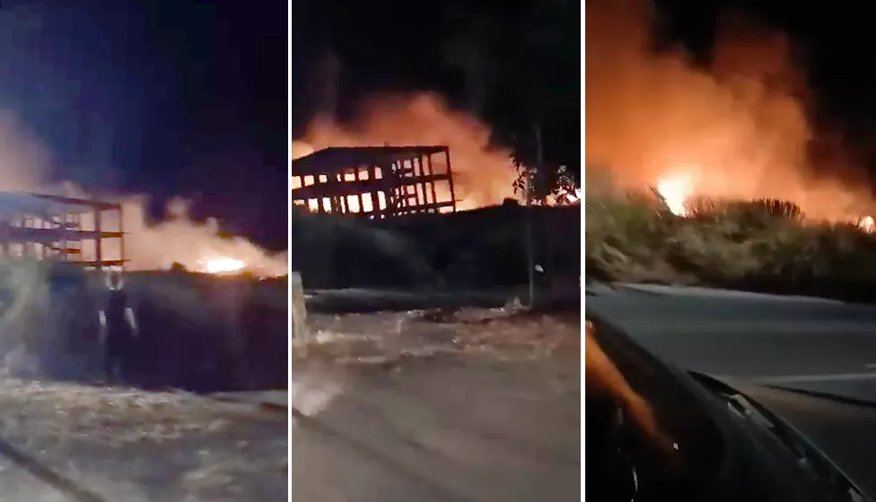 Πυροσβέστες κατασβήνουν πυρκαγιά σε δασική έκταση