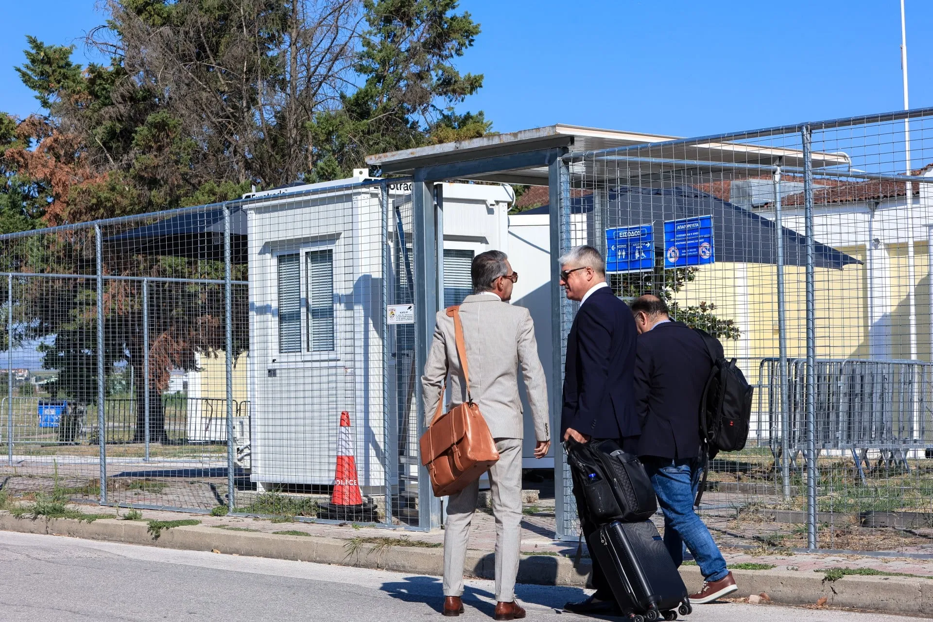 Δικαστήριο Εφετείου Λάρισας κατά τη δίκη για τα Τέμπη