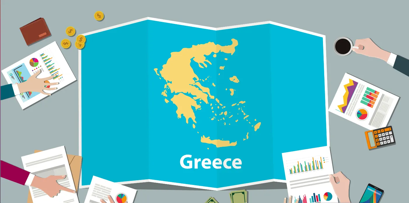 Γράφημα ξένων επενδύσεων στην ελληνική οικονομία 2025