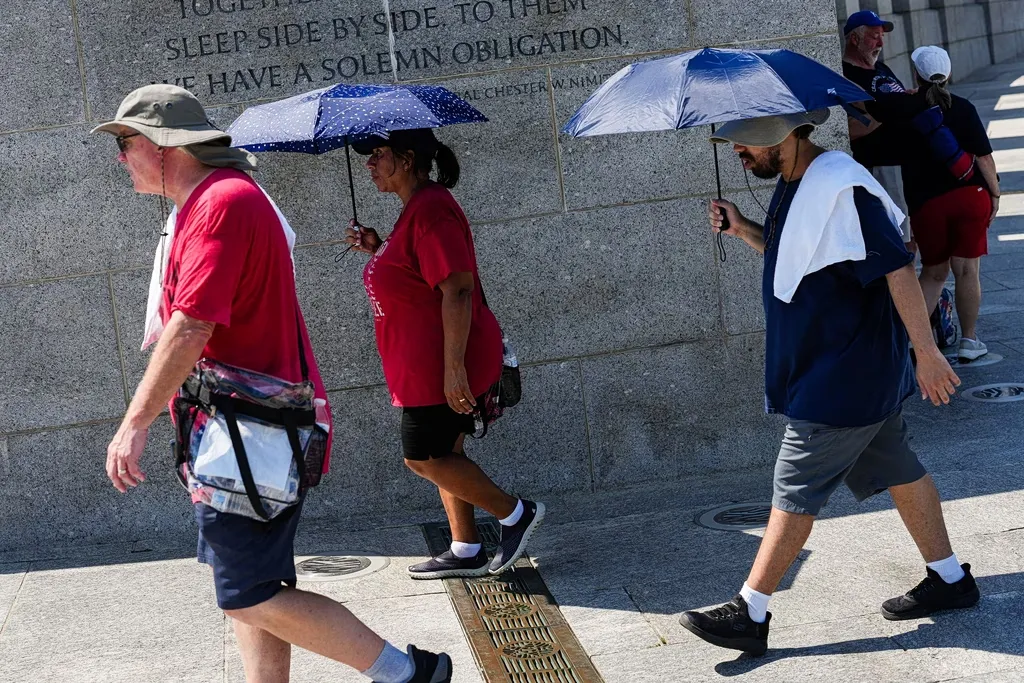 Καύσωνας στην Ουάσινγκτον κατά τους εορτασμούς της 4ης Ιουλίου