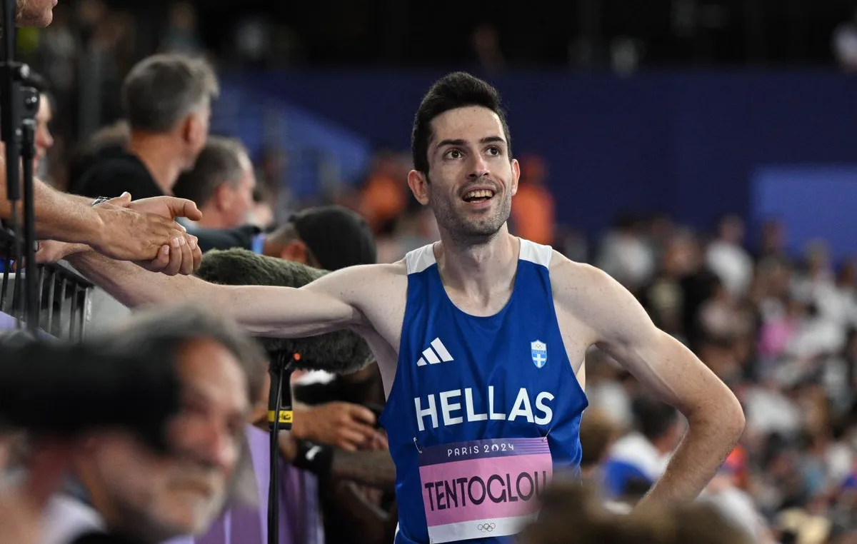 Ο Μίλτος Τεντόγλου πηδάει στο μήκος στο Diamond League Μονακό
