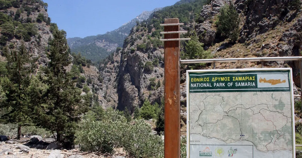 Φαράγγι της Σαμαριάς κλειστό λόγω καύσωνα στα Χανιά