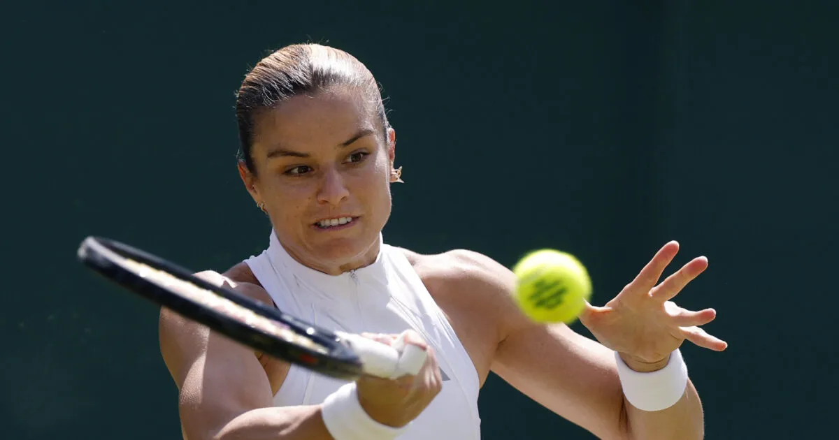 Η Μαρία Σάκκαρη παίζει τένις στο Wimbledon