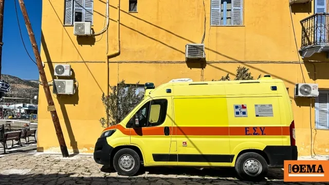 Ασθενοφόρο ΕΚΑΒ σε σοβαρό τροχαίο στα Χανιά
