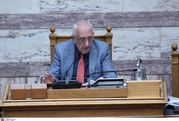 Ο πρόεδρος της Βουλής Νικήτας Κακλαμάνης στην Ολομέλεια