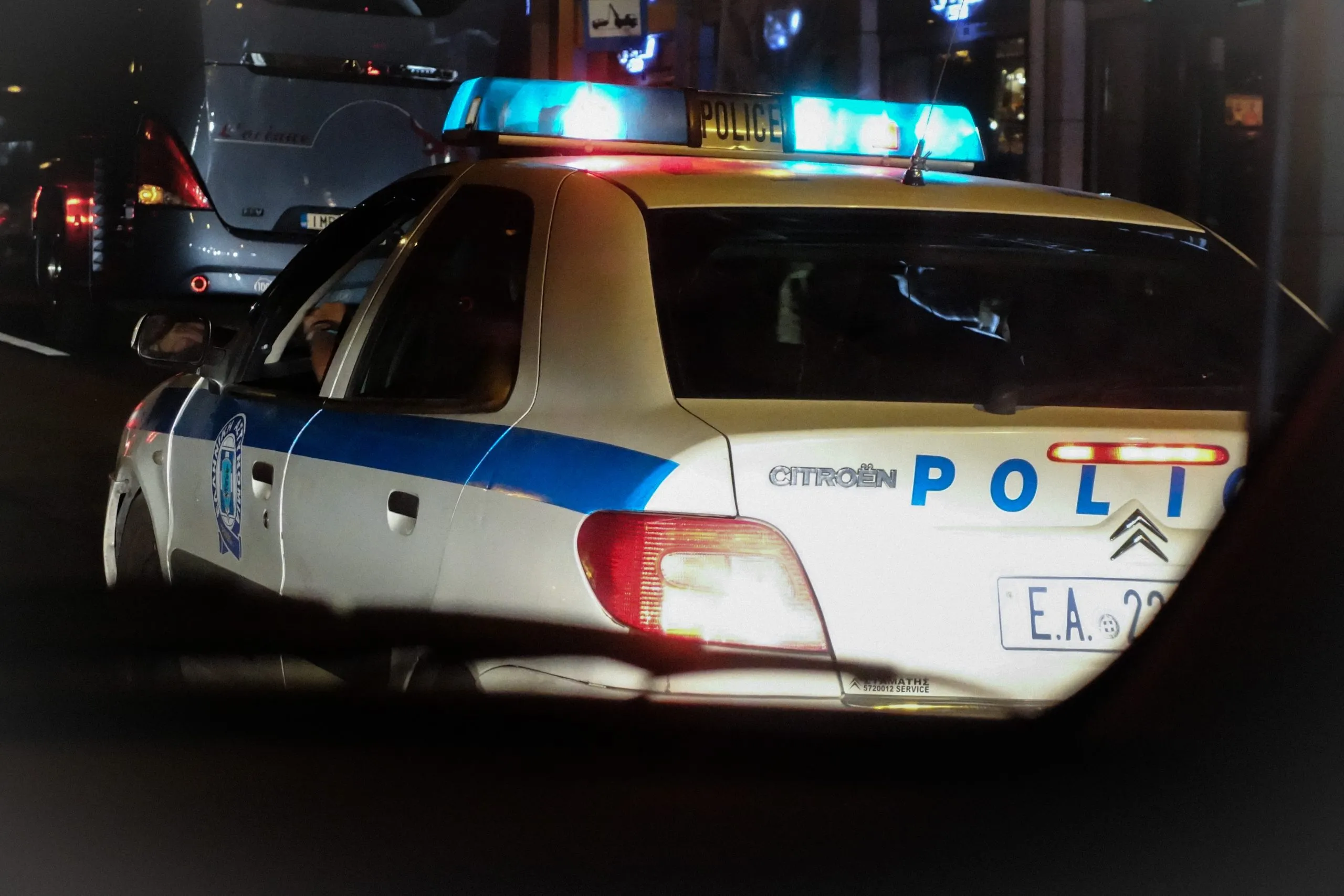 Περιπολικό αστυνομίας σε επιχείρηση στο Κιλκίς