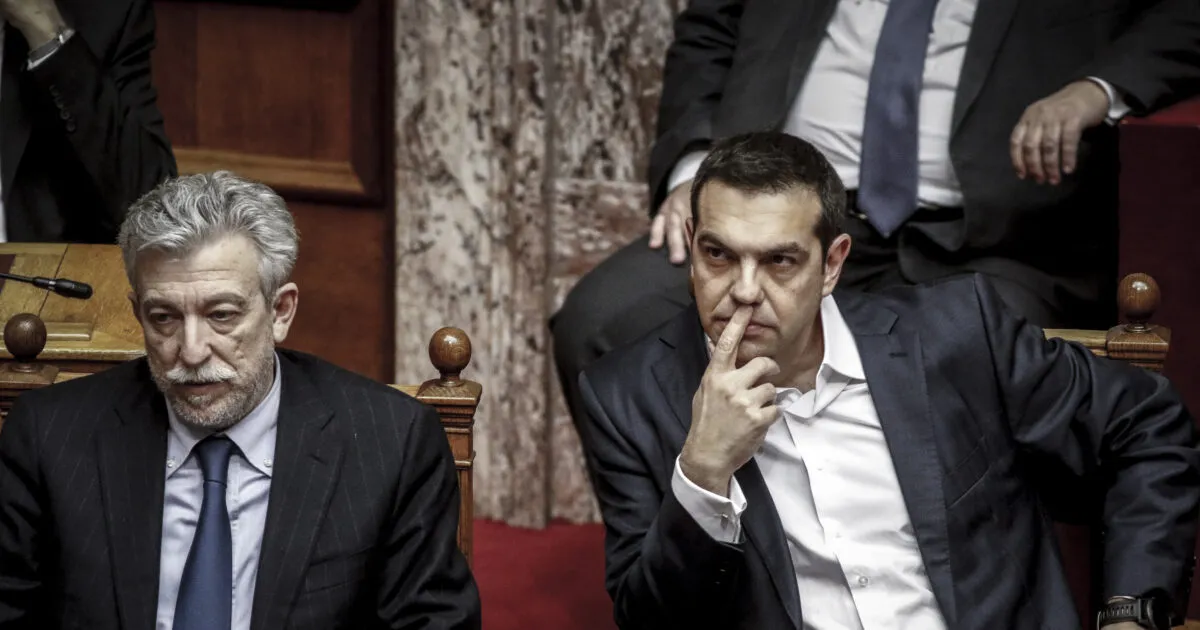 Ο Άδωνις Γεωργιάδης και ο Αλέξης Τσίπρας σε πολιτική αντιπαράθεση